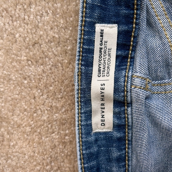 Denver Hayes Curvy Straight Crop Jeans Sz 12 - Picture 4 of 11
